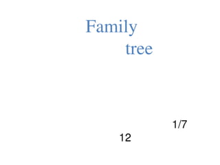 Family treeseedd