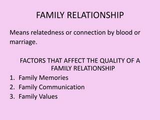 Family values | PPTX