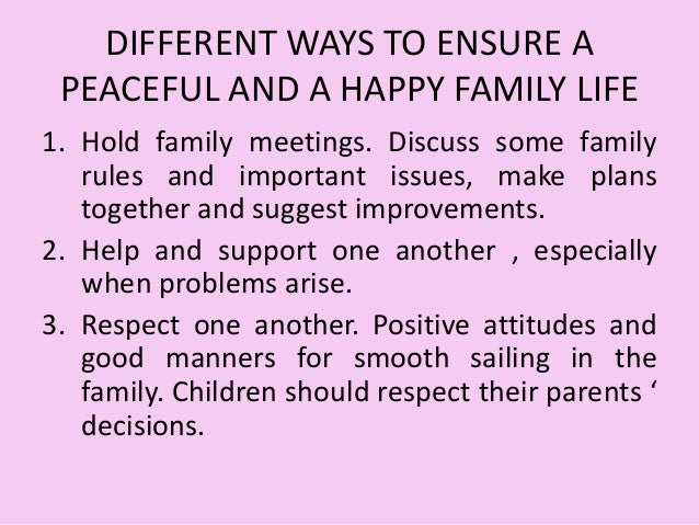 Family values