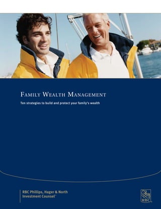 Family Wealth management
Ten strategies to build and protect your family’s wealth
 