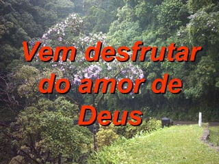 Vem desfrutar do amor de Deus 