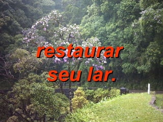 restaurar  seu lar. 