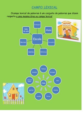 Família de palavras e Campo lexical | DOCX