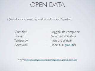 Fammi Sapere - 2 - Ernesto Belisario - Cosa sono gli Open Data