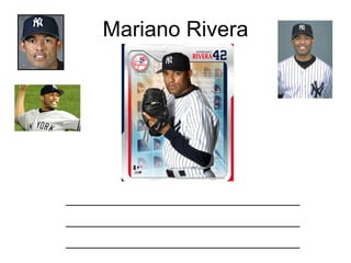 Scott Gomez ____________________________________ ____________________________________ ____________________________________ 