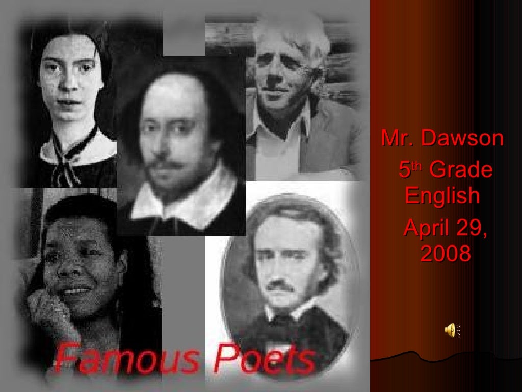 Famous poems and poets