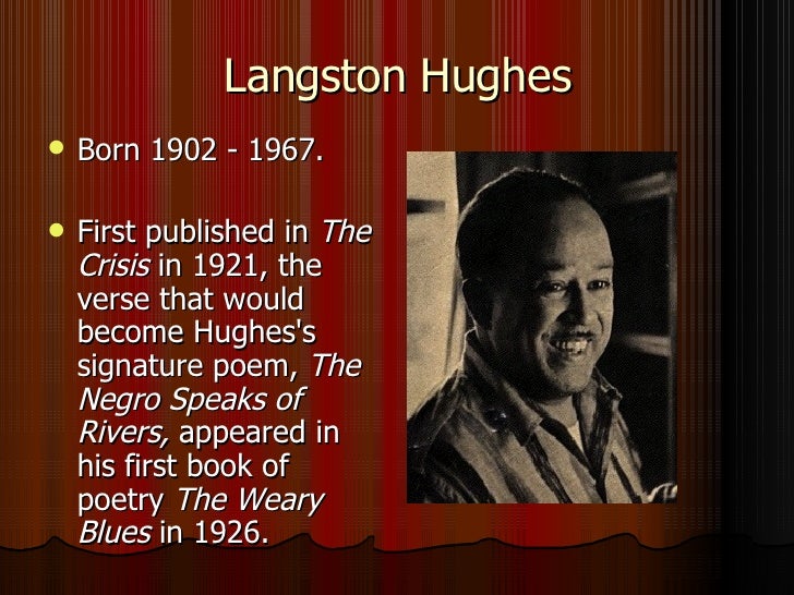 famous poems and poets langston hughes most famous works