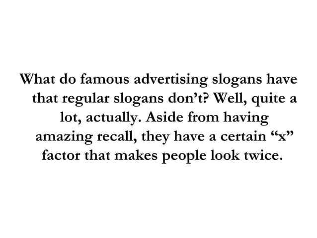 Ad Solgans Famous Advertising Slogans: Why These 5 Advertising Slogans Work Like ...