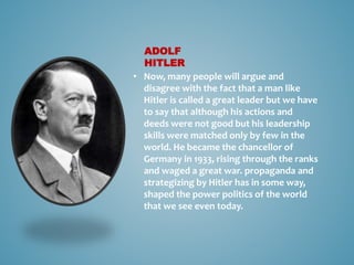 Famous leaders in the history