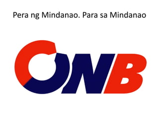 Pera ng Mindanao. Para sa Mindanao
 