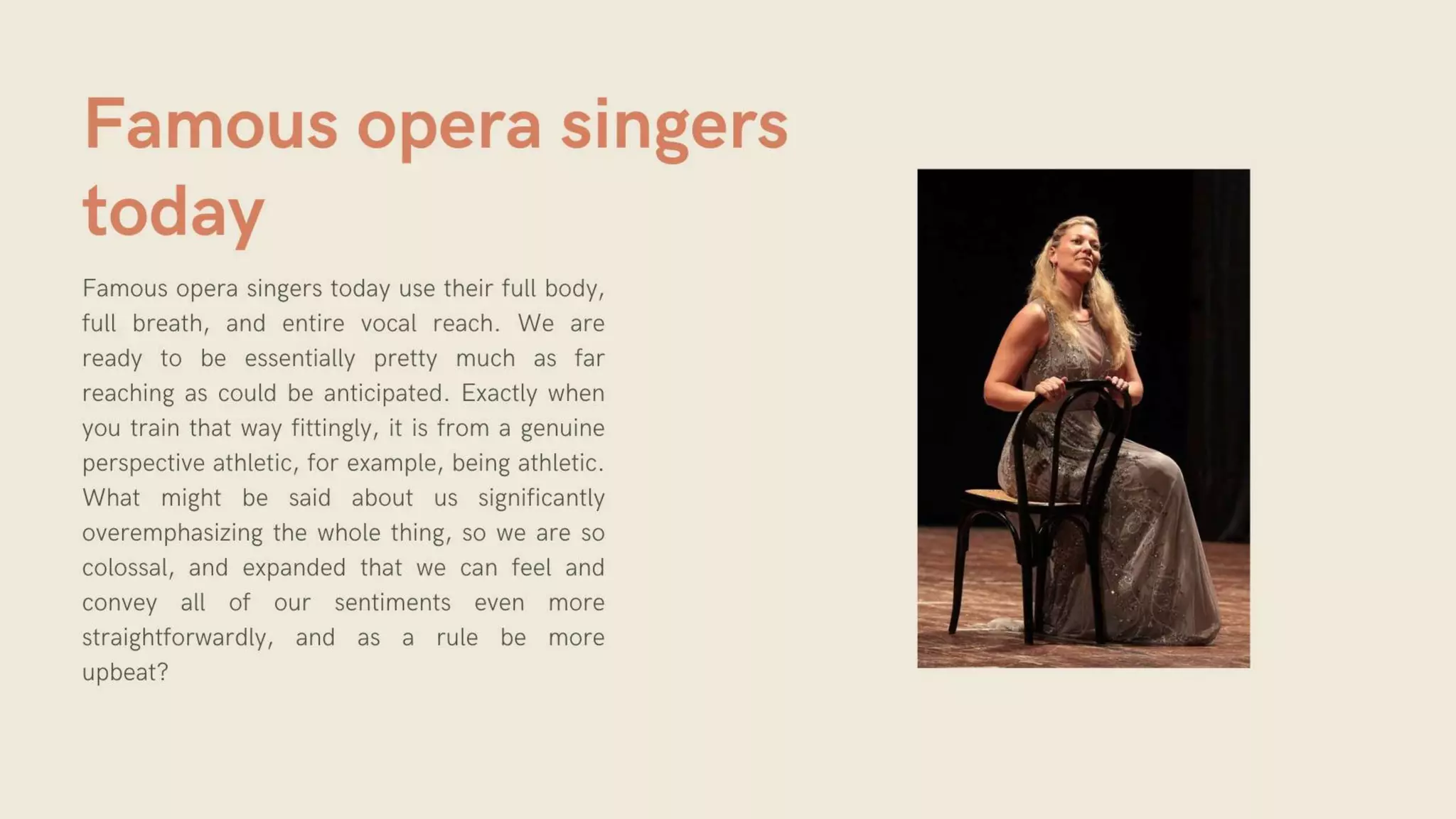 Famous opera singers today PPT
