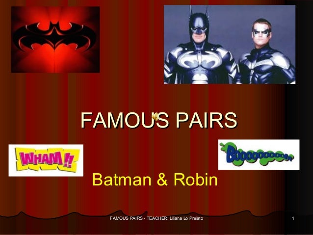 Famous pairs