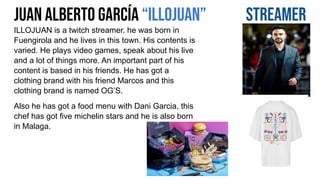 juan alberto garcía “illojuan” streamer
ILLOJUAN is a twitch streamer. he was born in
Fuengirola and he lives in this town...