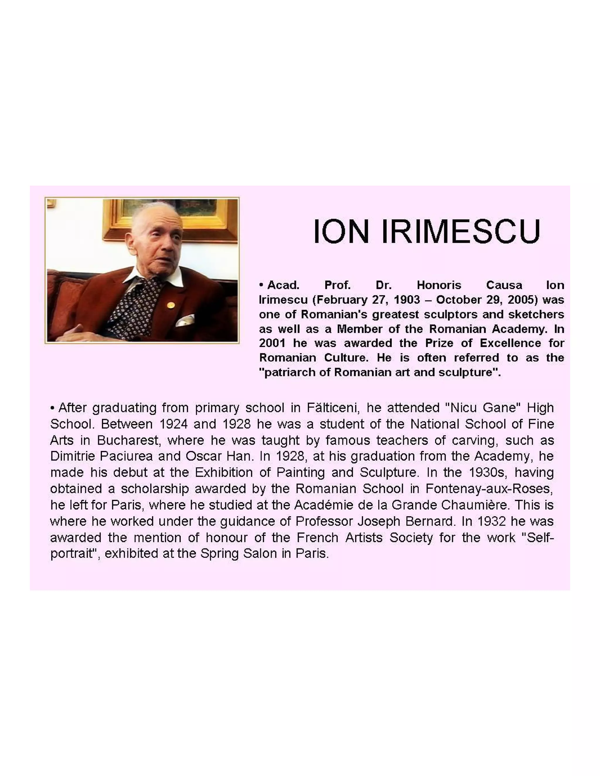 Famous people from the Suceava County - Romania