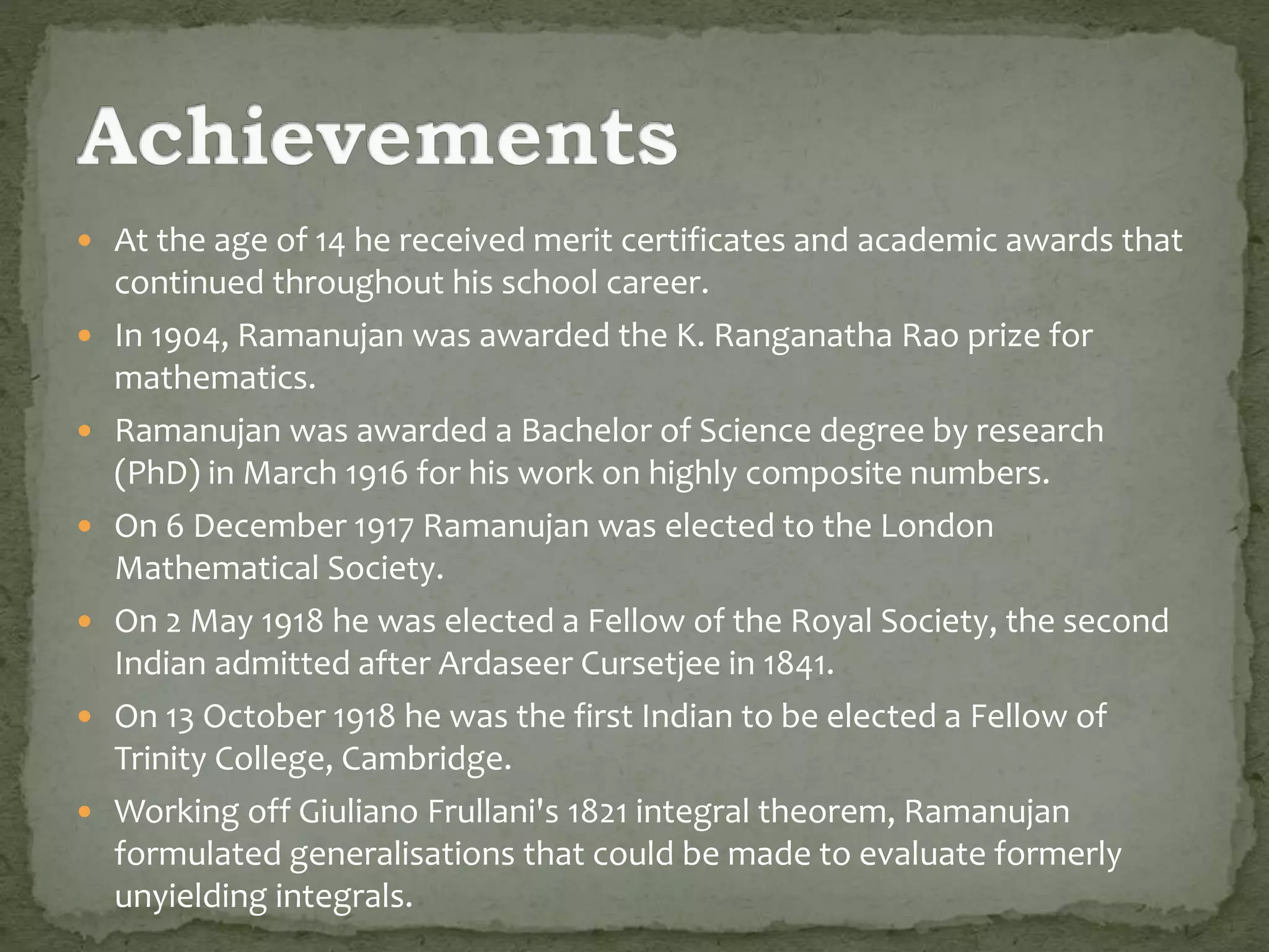 Srinivas Ramanujan | PPTX | Hinduism | Religion & Spirituality