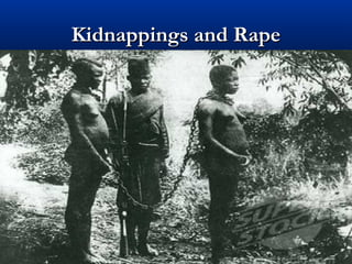 Kidnappings and RapeKidnappings and Rape
 