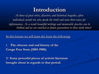 IntroductionIntroduction
At times of great crises, disasters, and historical tragedies, oftenAt times of great crises, dis...