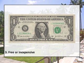 3. Free or Inexpensive 