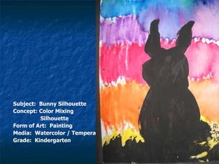 <ul><li>Subject:  Bunny Silhouette </li></ul><ul><li>Concept: Color Mixing </li></ul><ul><li>Silhouette </li></ul><ul><li>...
