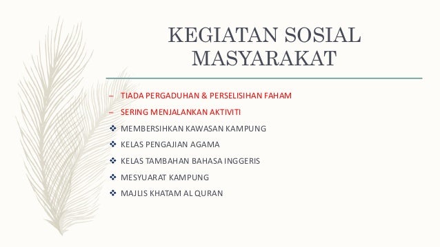 Perkembangan Perpaduan Di Kampung Tanah Merah