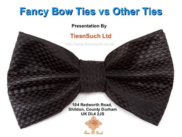 Fancy Bow Ties Vs Other Ties