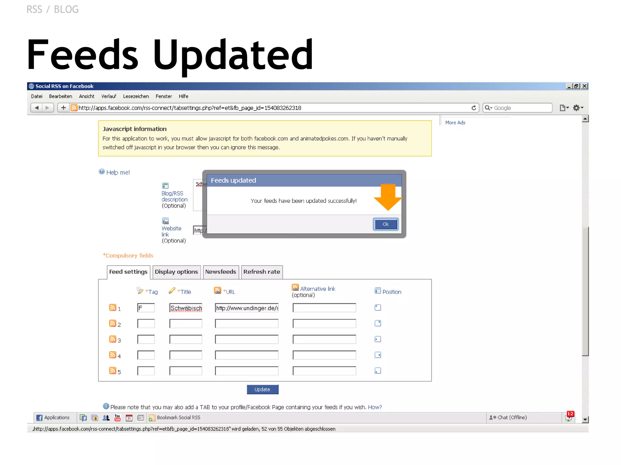 Feeds Updated RSS / BLOG 