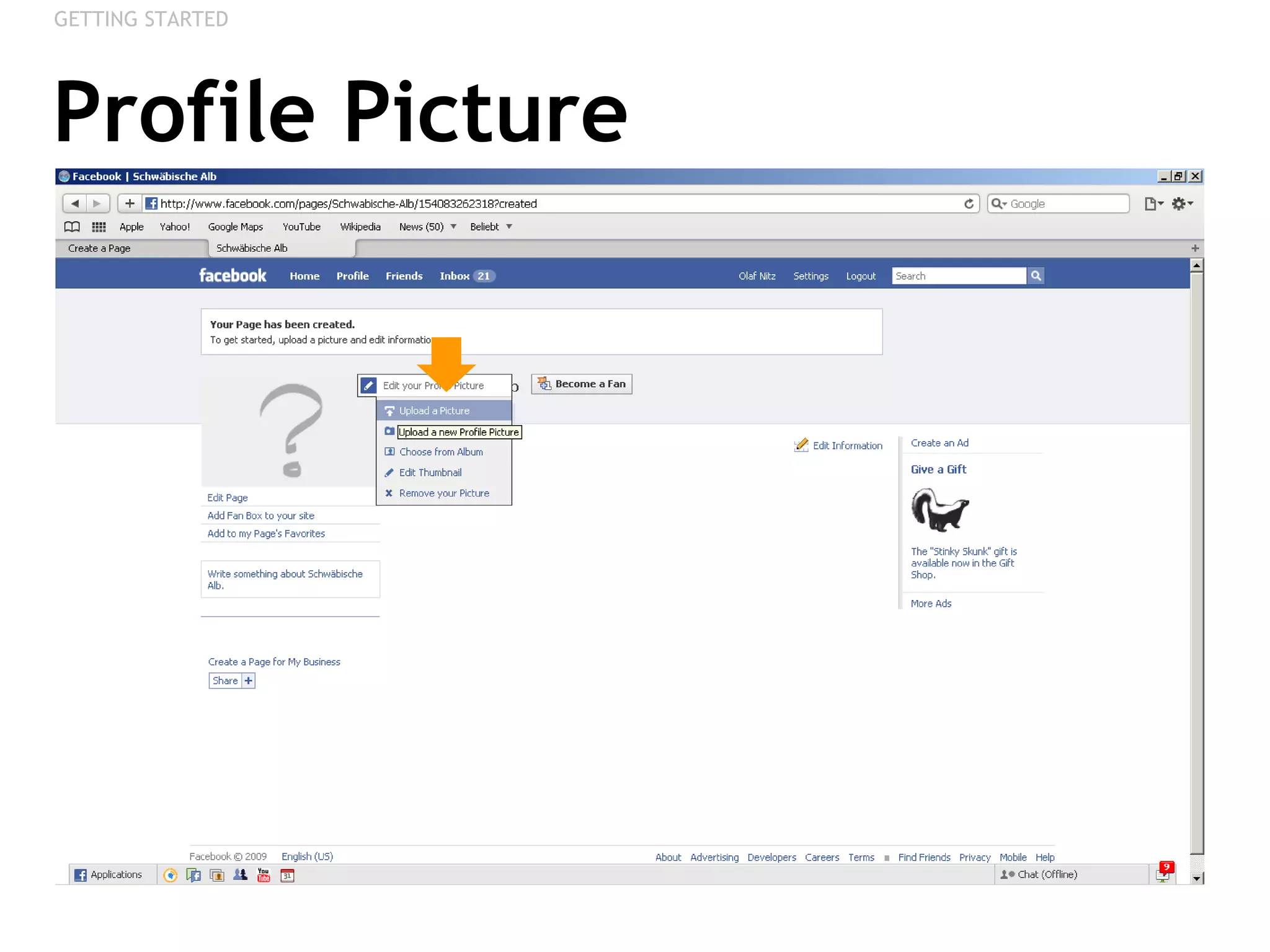 Profile Picture GETTING STARTED 