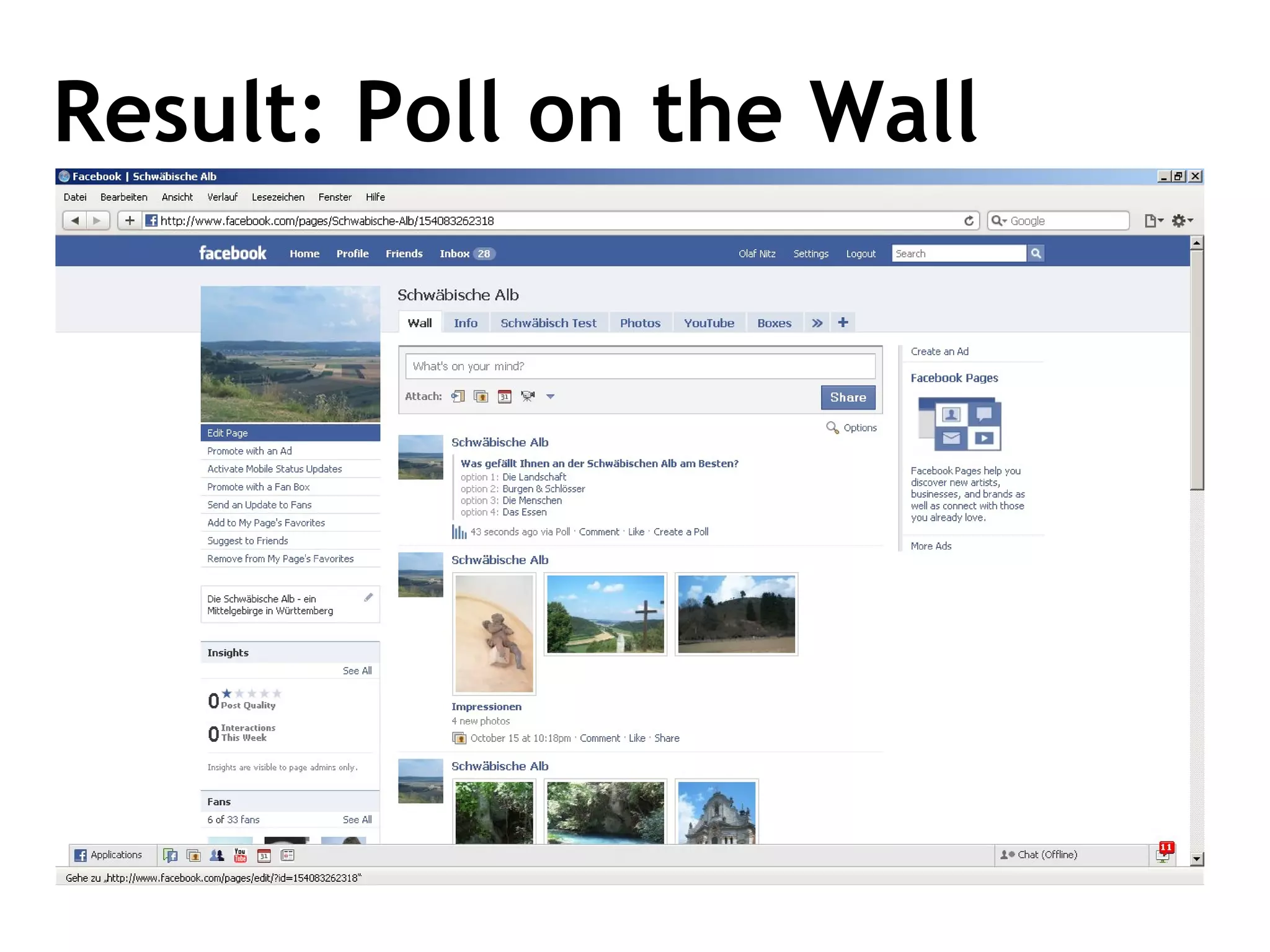 Result: Poll on the Wall 