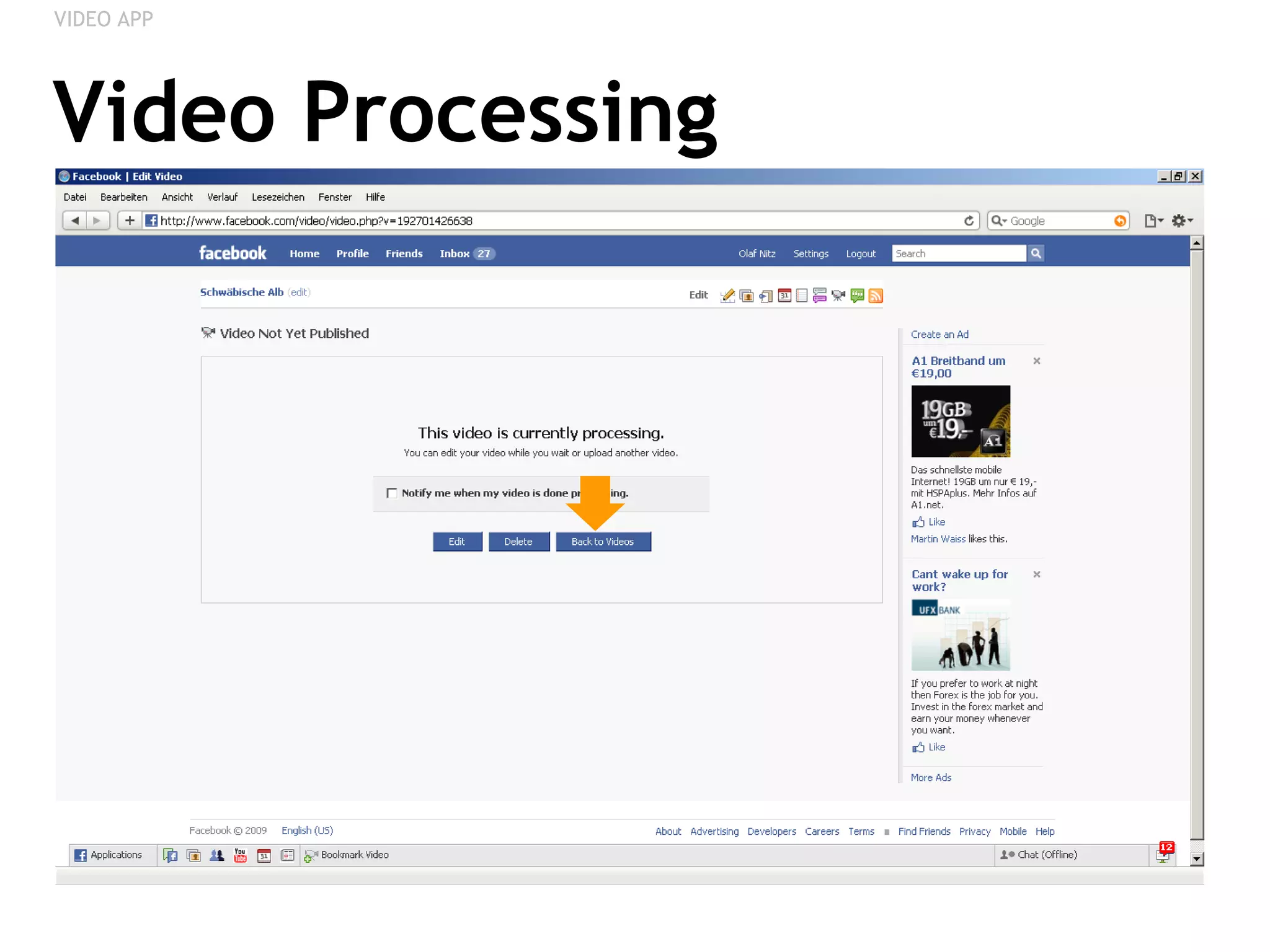 Video Processing VIDEO APP 