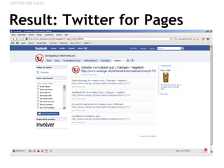 Result: Twitter for Pages TWITTER FOR PAGES 