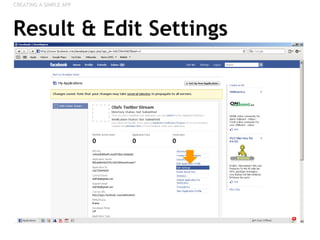 Result & Edit Settings CREATING A SIMPLE APP 
