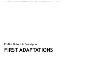 FIRST ADAPTATIONS Profile Picture & Description 