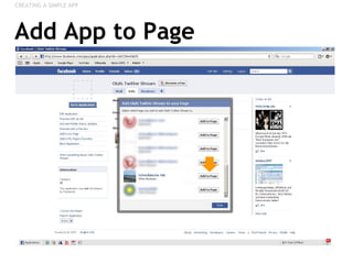 Add App to Page CREATING A SIMPLE APP 