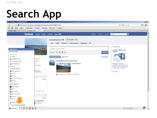 Search App CUSTOM TABS 