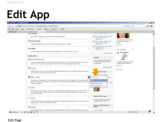 Edit App Edit Page CUSTOM TABS 