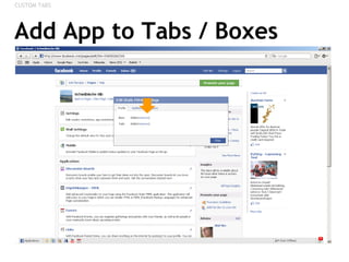 Add App to Tabs / Boxes CUSTOM TABS 