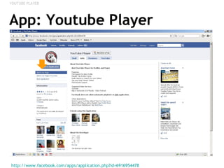 App: Youtube Player http://www.facebook.com/apps/application.php?id=6916954478   YOUTUBE PLAYER 