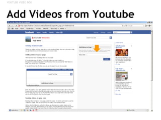 Add Videos from Youtube YOUTUBE VIDEO BOX 