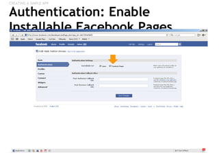 Authentication: Enable Installable Facebook Pages ,[object Object]