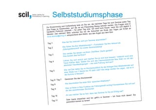 Selbststudiumsphase
 