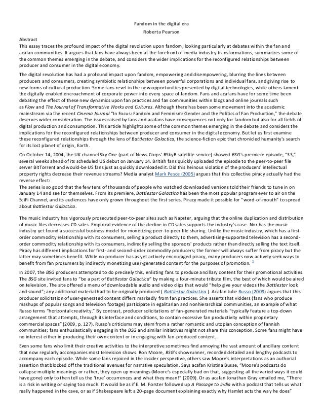 How does fandom influence the media picture