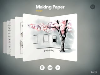 モバイル端末のアプリ開発のこれからに対する心構え
インターフェースデザイン
PAPER
 