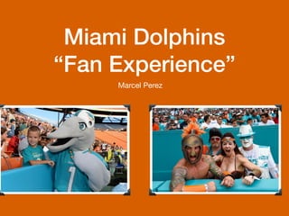 Miami Dolphins


“Fan Experience”
Marcel Perez
 