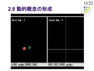 13/22
2.8 動的概念の形成
 