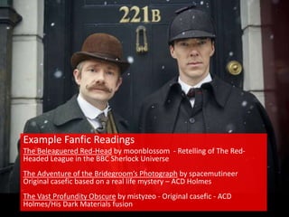 Beleaguered Example Fanfiction and Language Learning | PPTX