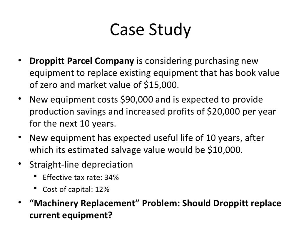 Capital budgeting decisions case study picture