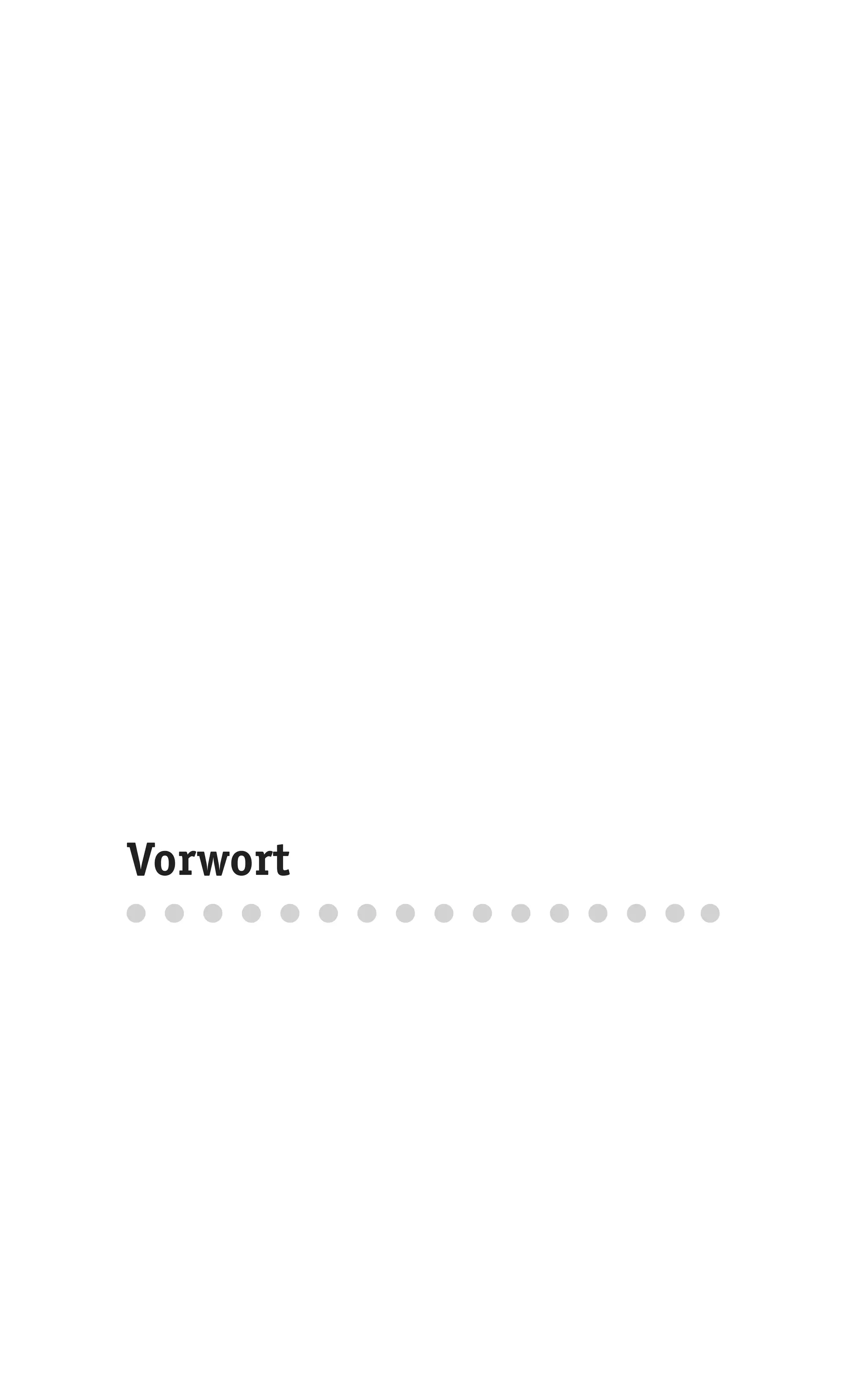 Vorwort
 