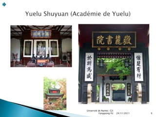 Université de Nantes C2i
            Fangqiong YU   24/11/2011   9
 