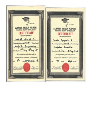 Fanibe c.v 3mb..lagos