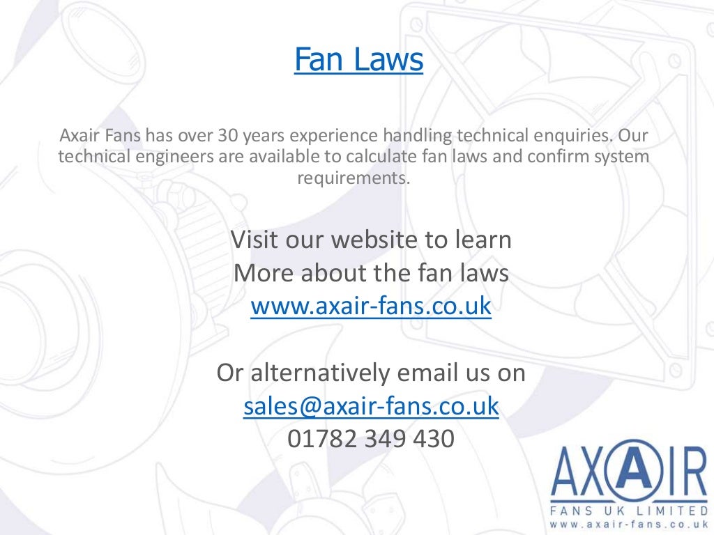 Understanding Fan Laws